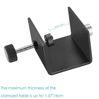 Neewer v tvare C Mikrofón Tabuľka Montážna Spojka so Solid-oceľová Konštrukcia+Nylon Sklopiť Skrutku pre Väčšinu Štandardných Mic Boom Arm