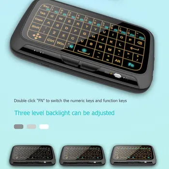 Mini H18 Bezdrôtová Klávesnica 2.4 GHz Portable Keyboard, Remote Touchpad Klávesnica Pre Smart TV Pre Android TV Box PC gaming keyboard
