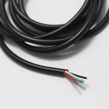 10metre 4 v 1 drôt biela čierna dátový kábel USB DIY konektor jack konektor tablet 2 Core nabíjací kábel napájania pre Telefón ect