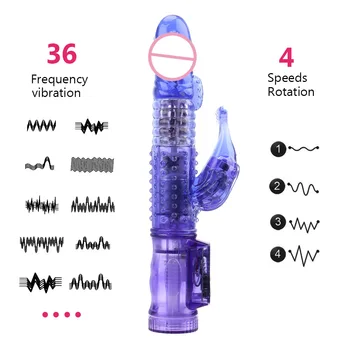 OLO 360 Stupňov Rotácie Korálky G-Spot Vibrátor Rabbit Vibrátor Stimulátor Klitorisu Sexuálne Hračky Pre Ženy, Ženská Masturbácia