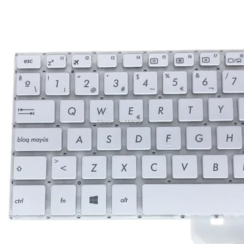 OVY SP Náhradná klávesnica pre ASUS Vivobook 15 X505 X505BA X505BP X505ZA španielske biele notebooku, Klávesnice prenosných častí Real