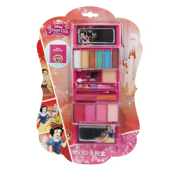 Dievčatá Disney mrazené Kozmetika Bezpečnosť Non-jedovaté Snehu, Ľadová Princezná Kozmetické Box Set Vykonáva Domov Rúž hračka darček