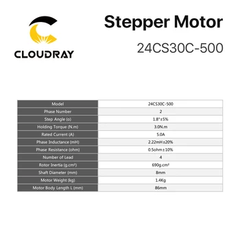 Nema 24 Stepper Motor 60 mm 2 Fázy 3N.m 5A Stepper Motor 4-viesť Kábel pre 3D tlačiarne CNC Gravírovanie Frézovanie Stroj