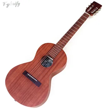 36 palcový full Sapeli akustická gitara 6 string mini gitary cestovné gitara hnedé a prirodzené farby folková gitara