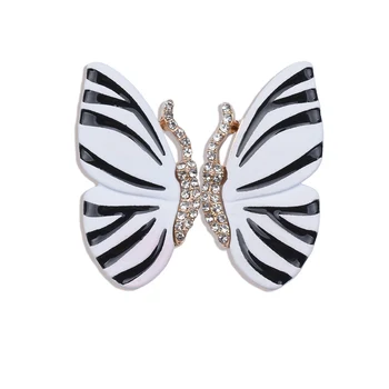 Móda Smalt Prúžok Motýľ Drop Náušnice Ženy Luxusný Lesk Drahokamu Visieť Náušnice Šperky Vyhlásenie Vintage Náušnice