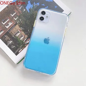 Mramor Telefón puzdro Pre Apple iPhone 11 Pro XS Max SE 2020 12 7 8 Plus X XS XR Prípade Priehľadná Farba Úplný Ochranný Jasné Kryt