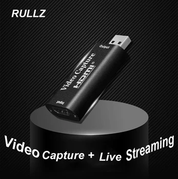 4K USB Audio Video Capture Karty pre PS4 Hry TV Box, DVD HDMI DSLR Kamery, DVR, Nahrávanie Videa Zariadenie pre MAC Win10 Živé Vysielanie