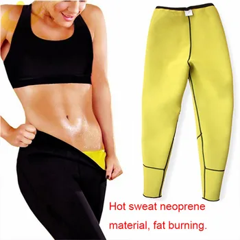 LAZAWG Ženy Sauna chudnutie Pot Control Nohavice Chudnutie Neoprénová Hot Legíny Slim Fitness Cvičenie Hot Termo Legíny Potu