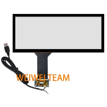 Wisecoco 12.3 palcový HSD123KPW1-A30 LCD s Dotykovým Panelom Ultra Široký natiahnuté Bar Obrazovky 1920*720 Auto VGA LVDS disku rady