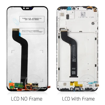 Pôvodný pre Xiao Mi A2 Lite LCD Displej Dotykový + Rám Zostava Displeja LCD Dotykový Displej Redmi 6 Pro Opravy Dielov