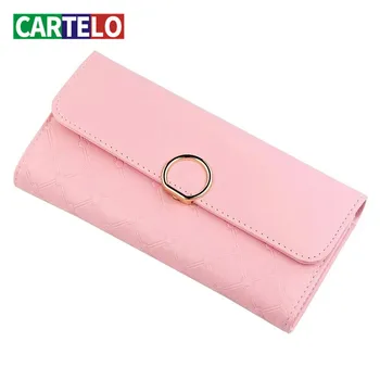 CARTELO 2020 nové dámske peňaženky žena dlho spojka taška kórejská verzia veľkú kapacitu dva-krát peňaženka peňaženky