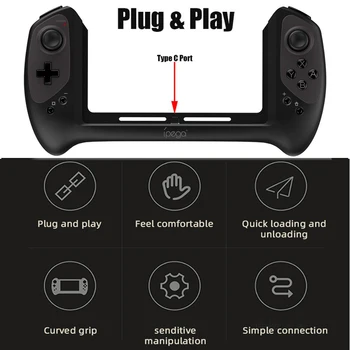 Tlačítkový Ovládač pre Nintendo Prepínač Ovládania Regulátora Trigger Hra Pad Radosť Stick USB Bezdrôtovej Yoistick Jostick Radosť Con Joycon