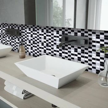 EasyTiles 3D Mozaika Nepremokavé Stenu, Nálepky，Kuchyňa A Kúpeľňa Samolepiace Nálepky na Stenu, Rýchle DIY Samolepky na Stenu