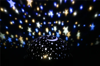 LED Star Projektor Nočné Svetlo Otáča Hviezdne Nebo Lampa Hviezdy, Mesiac Osvetlenie Loptu USB Škôlky Lampa Darček pre Auto Spálňa Strop