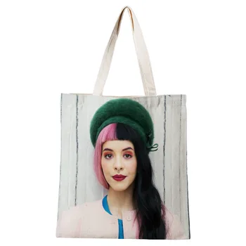 Dámy Melanie Martinez Plátno Tote Bag Bavlnenej látky Ramenný Shopper Tašky pre Ženy Eco Skladacia Opakovane Nákupné Tašky