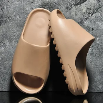 WEH papuče pre mužov 2020 trendov Ženy lete listov mužov bežné podvaly obuv muži pláže topánky eva hrubé jediným papuče hnedá