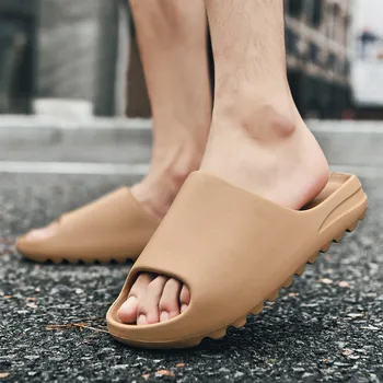 WEH papuče pre mužov 2020 trendov Ženy lete listov mužov bežné podvaly obuv muži pláže topánky eva hrubé jediným papuče hnedá