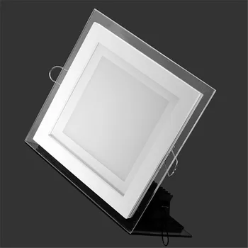 Stmievateľné LED Panel Downlight Square/Okrúhly Sklenený Panel Svetlá Vysoký Jas Stropu Zapustené Svietidlá Pre Domácnosti SMD5630 AC85-265V