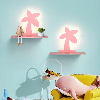 Verllas Moderné Nástenné Svetlá pre detská izba chlapci dievčatá spálňa posteli karikatúra roztomilý stenu sconce lampa Ružová modrá nástenné svietidlo pre dieťa