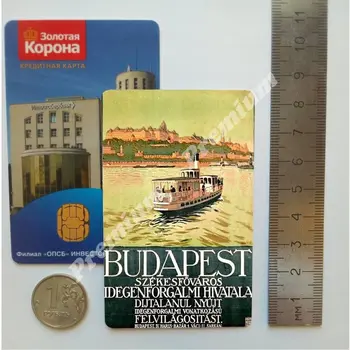 Maďarsko suvenír magnet vintage turistické plagát