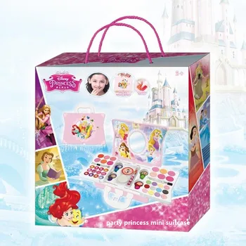 Disney Mrazené Série Strany Princezná Mini Prenosný Kufor Umyté detská Kozmetika Hrať Dom Detí, Hračky