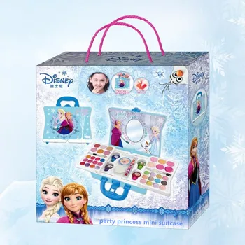 Disney Mrazené Série Strany Princezná Mini Prenosný Kufor Umyté detská Kozmetika Hrať Dom Detí, Hračky