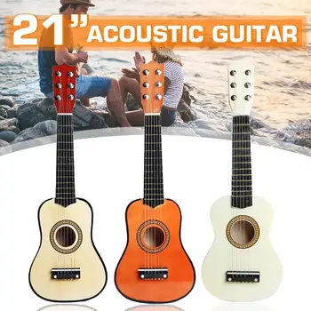 21 Palec 6 String Akustické Gitary so Vybrať Pre Začiatočníkov Prax 3 Farby Deti Strunové Hudobné Nástroje Darček