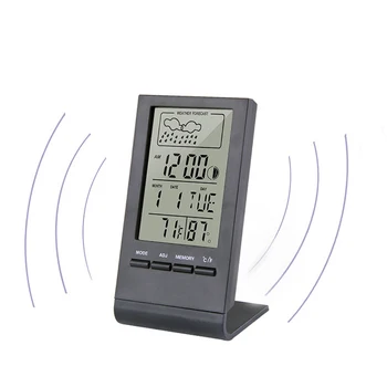 Teplomer Vlhkomer Rozchod Indikátor Indoor/Outdoor Meteo Stanica Automatické Elektronické Teplota Vlhkosť Monitor Hodiny