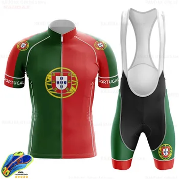 2020 Portugalsko Cyklistika Dres Nastaviť Lete Priedušná Pro Team Cyklistický Dres Mužov Cyklistické Oblečenie Triatlon Vyhovovali Bicykli Nosiť Dres