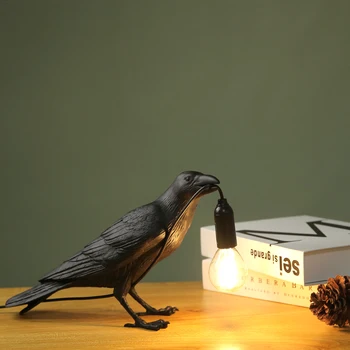 Taliansky Seletti Vták stolové Lampy, Nordic Obývacia izba, Spálňa, Nočné lampy Dekor Stolná Lampa Vták Tabuľka svetlo Zvierat Svietidlá