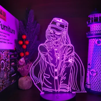 Danganronpa Korekiyo Shinguji 3D Lampa LED Ilúzie Tabuľka svetlo Anime Obrázok Nočné Svetlo Dieťa Dieťa Dievčatá Spálňa Decor Svetlo Darček