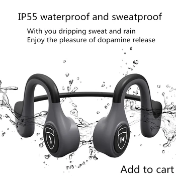 Bezdrôtový Bluetooth 5.0 eaphone pre huawei Titán Kostné vedenie headset vode a Potu 8 hodín v pohotovostnom režime