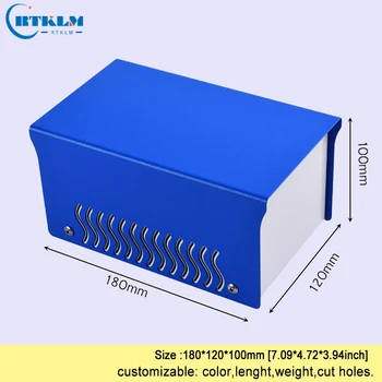 Žehlička elektronické projektu box diy nástroj prípade custom reproduktor box železa ploche kryt spojovacej skrinke 180*120*100 mm