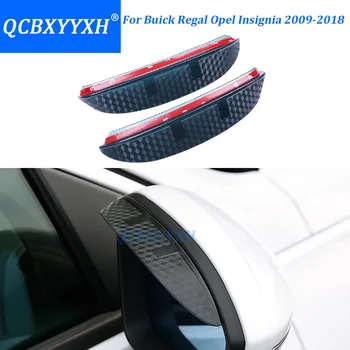 Auto Styling Uhlíka spätné zrkadlo dažďový obočie Rainproof Pružná Čepeľ Chránič Pre Buick Regal Opel Insignia 2009-2018
