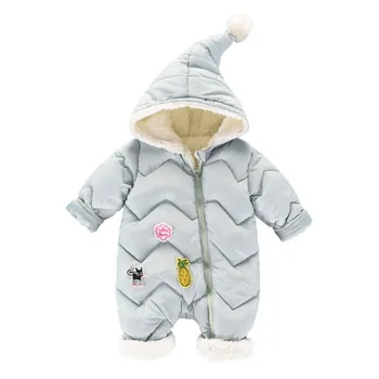2020 Zimné Detské Potápačské pre Novorodenca Hrubé Teplé Fleece Dieťa Girs Chlapci Jumpsuit Trakmi Cartoon Bavlna Snowsuit Dojčenské Oblečenie