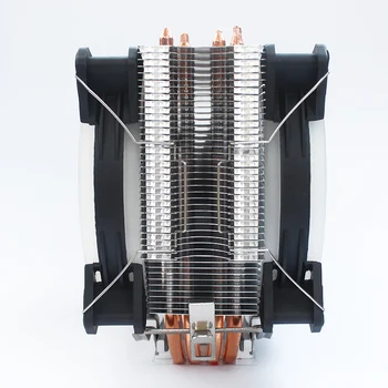 Čistej medi 4 tepelné trubice CPU chladič 120MM PWM RGB ultra-tichý ventilátor univerzálny LGA 775 1155 1366 AMD3 AM4 LGA X79 X99 2011 VENTILÁTOR CPU