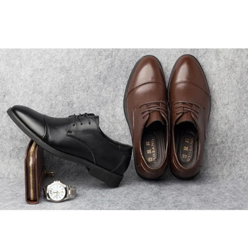 Luxusné Obchodné Oxford Kožené Topánky Mužov Priedušná Gumy Formálne Šaty, Topánky Muž Office Svadobné Bytov Obuv Mocassin Homme