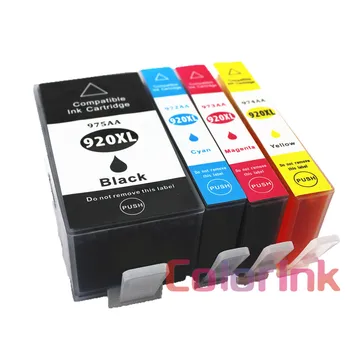 ColorInk 920XL 920 kompatibilné atramentové kazety pre HP 920XL Pre HP920 Inkjetprinter 6000 6500 6500A 7000 7500 7500A tlačiareň