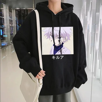 Japonské Anime Zábavné Killua Oči Killua HxH Hoodies 2020 Zimné Japan Style Hunter X Hunter, Mikiny Streetwear pre Ženy/muži