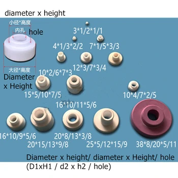 10pcs/pack Hlinitého keramický izolátor prispôsobiť tvar T tepelná hlinitého keramické diely porcelánu trubice / krúžky priechodky izolátorom