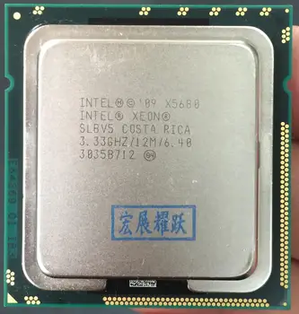 Procesor Intel Xeon X5680 Šesť Základných LGA 1366 Server CPU na správne PC počítač Server Procesor