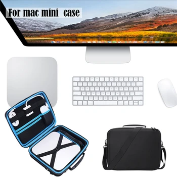 Prenosný Úložný Vak puzdro pre Apple Mac mini Desktop a Príslušenstvo Shockproof Cestovné Účtovná Puzdro Kabelka, Taška cez Rameno Kryt