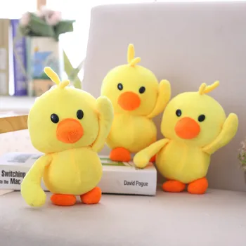Malé žlté kačice PLYŠOVÉ HRAČKY ROZTOMILÝ čistá Red duck tanec kačica bábika darček k narodeninám