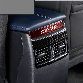 Pre Mazda 2019 2020 CX-30 CX30 Interiér z Nerezovej Ocele, lakťová opierka Zadné Okno klimatizácia Ventilačné Kryt Výbava Dekoratívne Auto Príslušenstvo