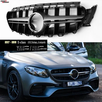 2020 E63 Dizajn Mriežka Chladiča na Mercedes 2017 - 2019 E Trieda W213 S213 C238 A238 ANG Package & Avantgarde Modely