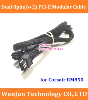 Vysoká Kvalita PSU 8 pin na Dual 8pin(6+2) PCI-E modulárny Napájací kábel pre Corsair RM850 modulárny PSU