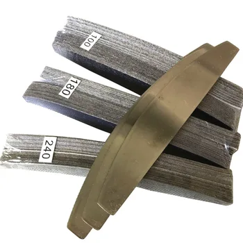 3 ks kovové nechty súbor s 3sets(150 ks) removalble podložky odolné nechty súbor výmena brúsneho papiera podložky halfmoon tvar nechtov súbor