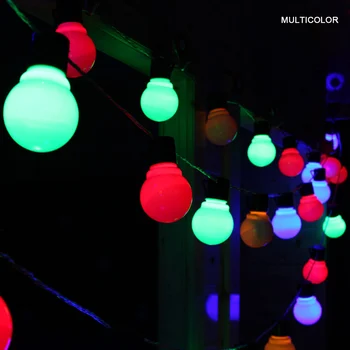 10M 38 LED Reťazec Svetlá Vonkajšie Vence, Vianočné Dekorácie Svete Vlkovcový Žiarovky Reťaz LED Dekoratívne 220 110V Svadbu