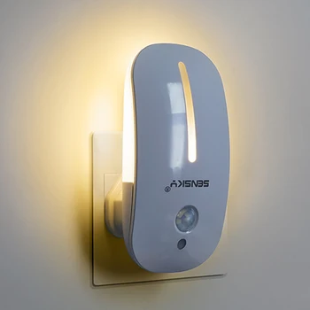Pôvodné Sensky 110V 220V NÁS EÚ UK Plug LED Nočné Svetlo Bezdrôtový nástenný Noc Lampa Pre Dieťa Spálne