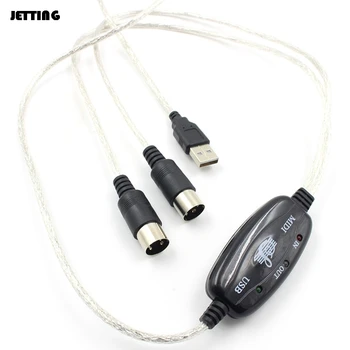 Nové MIDI na Rozhranie USB Kábel, Adaptér pre Klávesnicu Elektronické Bicie Hudobné Vytvoriť